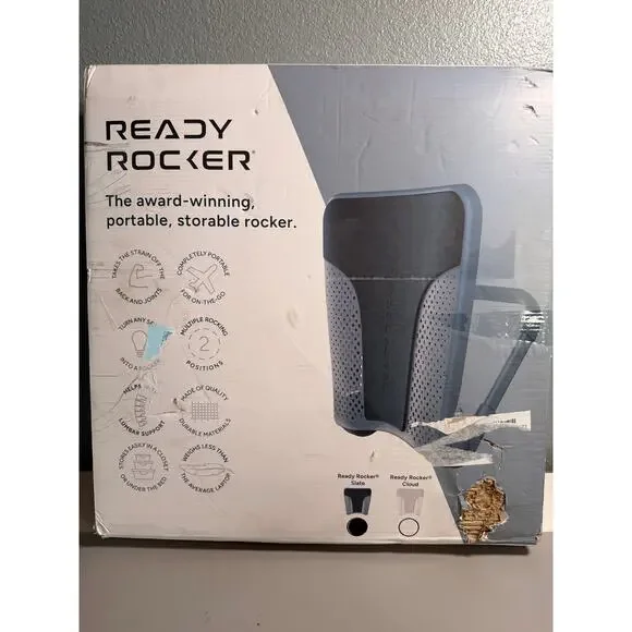 Ready Rocker Portable Back Support Rocker Cloud Gray - Picture 5 of 9